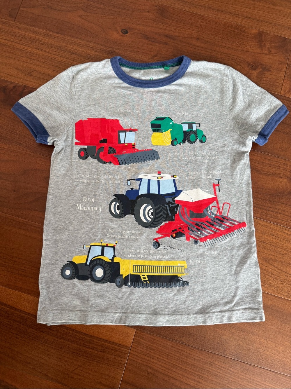 Mini Boden Farm Machinery Shirt